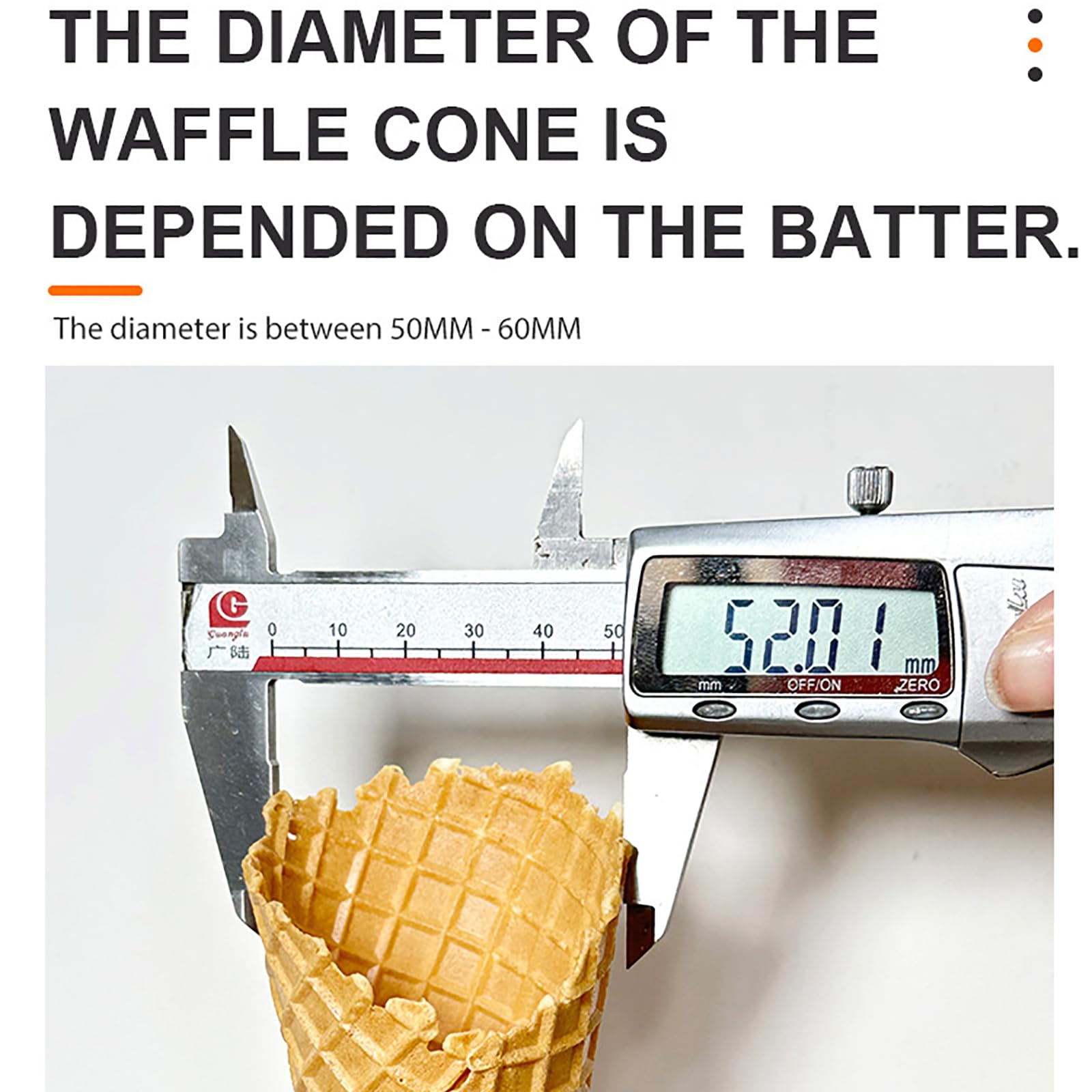 Stampo per Cono Gelato, Stampo per Cono Waffle, Lunghezza Rullo: 14 Cm, può Realizzare Involtini Primavera con Un Diametro di Circa 50-60 Mm, per Ristoranti E Cucine Domestiche