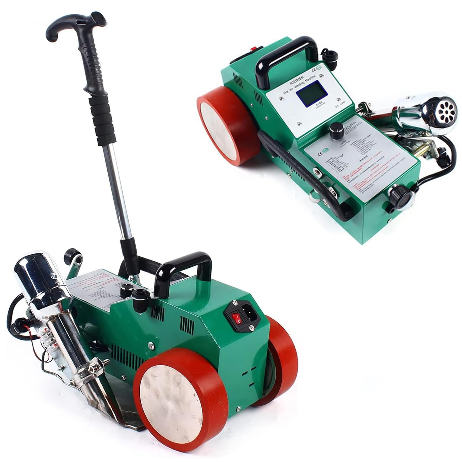 Soldador automático de PVC de 1800 W, equipo de soldadura de plástico, empalmador térmico y herramienta de fusión de calor para lona y tela publicitaria