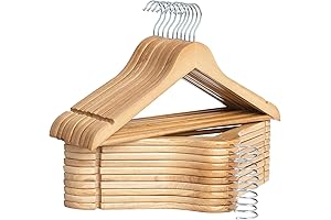 StorageWorks Wooden Coat Hangers: Elevate Your Wardrobe Organization