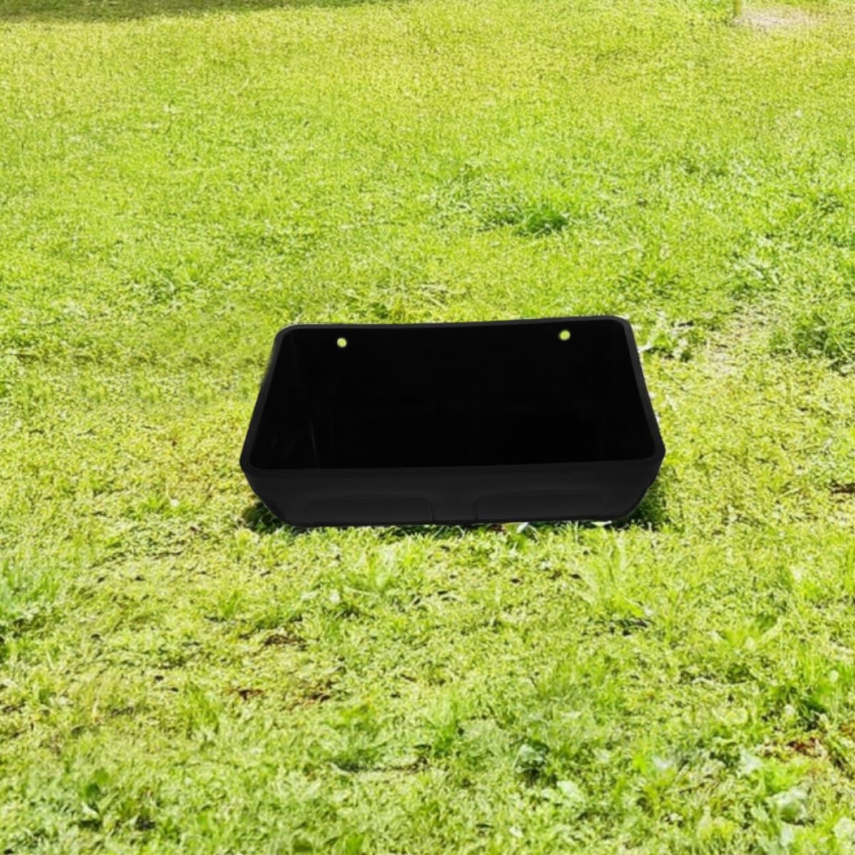 3 Pezzi Mangiatoia Sospesa per Polli e Oche, Secchio Nero in Pp