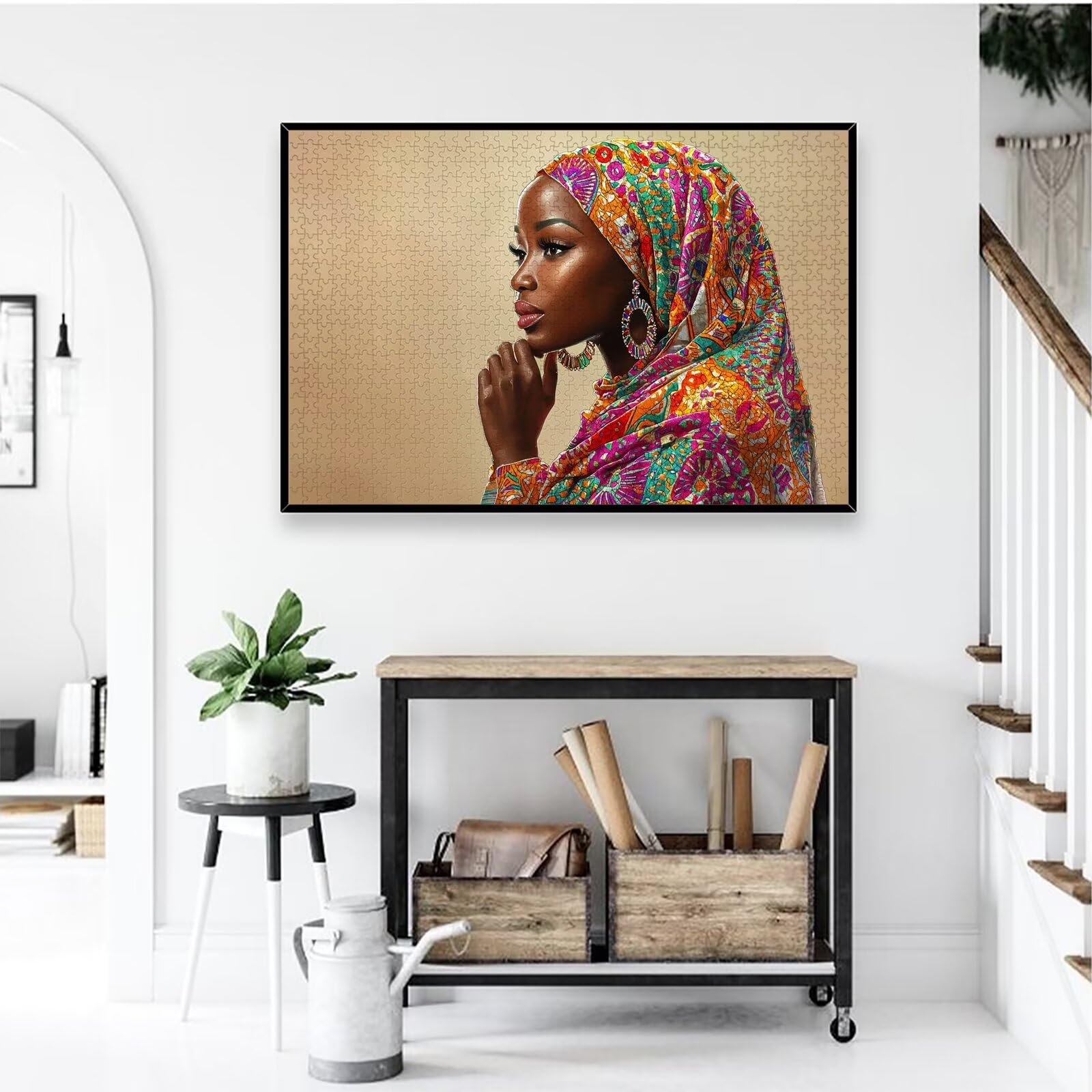 Puzzle 1000 Pezzi per Adulti, Puzzle Africa1000 Pezzi Arte per Adulti e Ragazzi, Misura: 75x50 cm, Puzzles Donna in Legno Impegnativi, Puzzles per Idea Regalo Donna e Uomo, Decorazioni Casa, -3172