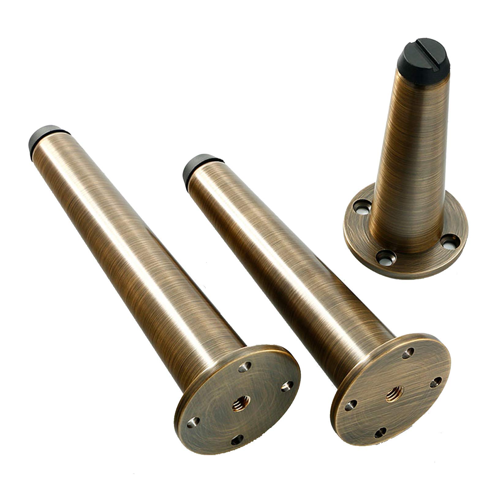 Pieds coniques en cuivre de 50 mm réglables pour restaurer et surélever un meuble de salle de bain