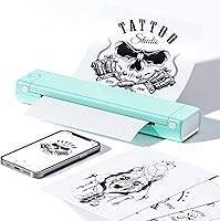 Vista 10 de Phomemo Impresora de plantillas de tatuaje, M08F Bluetooth máquinas de tatuaje impresora de tatuajes, compatible con teléfono/tableta/PC