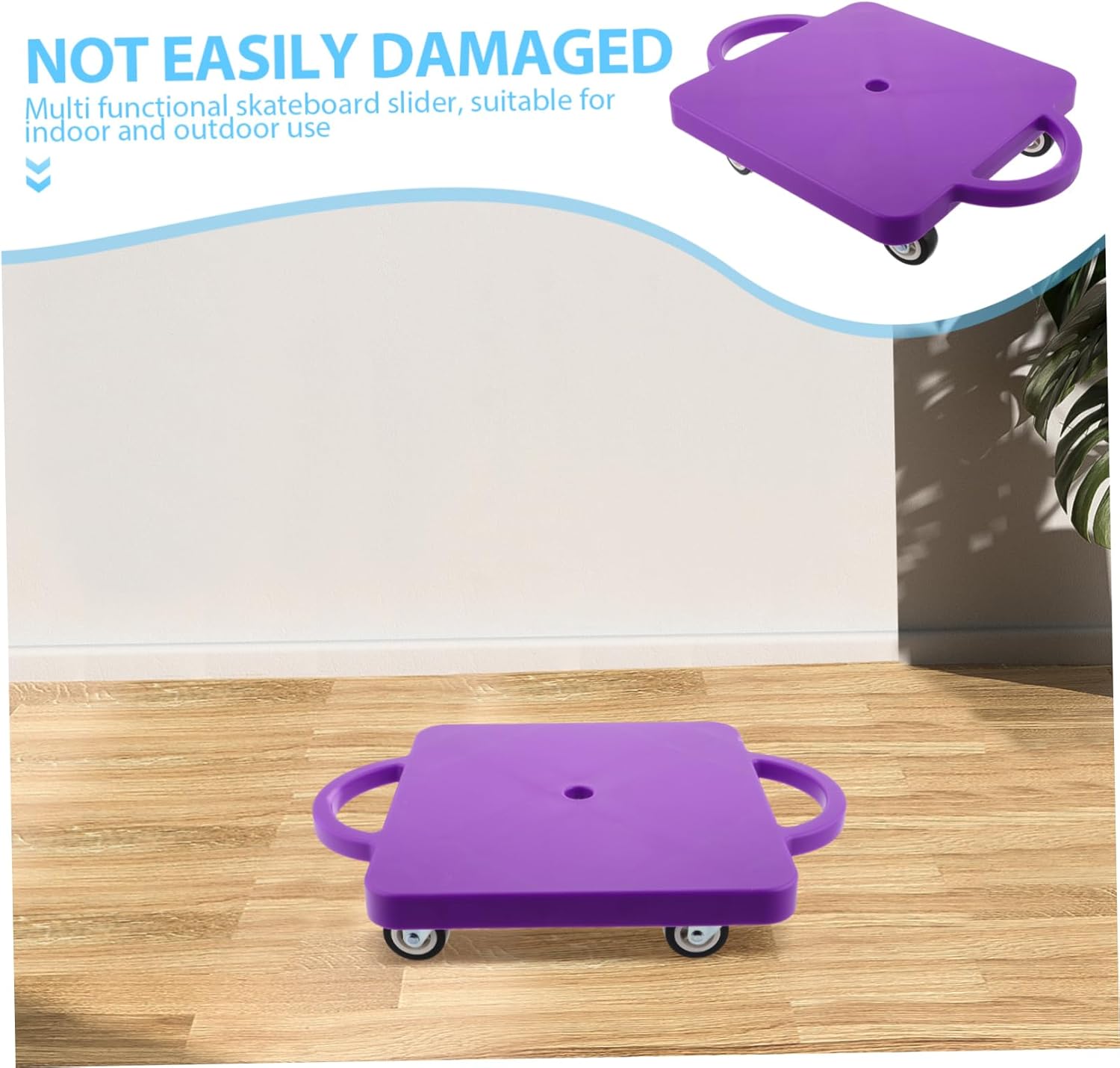 Garneck Boys and Girls Scooter Board Boy Girl Steering Wheel Sensory Integration Equipment for Preschoolers