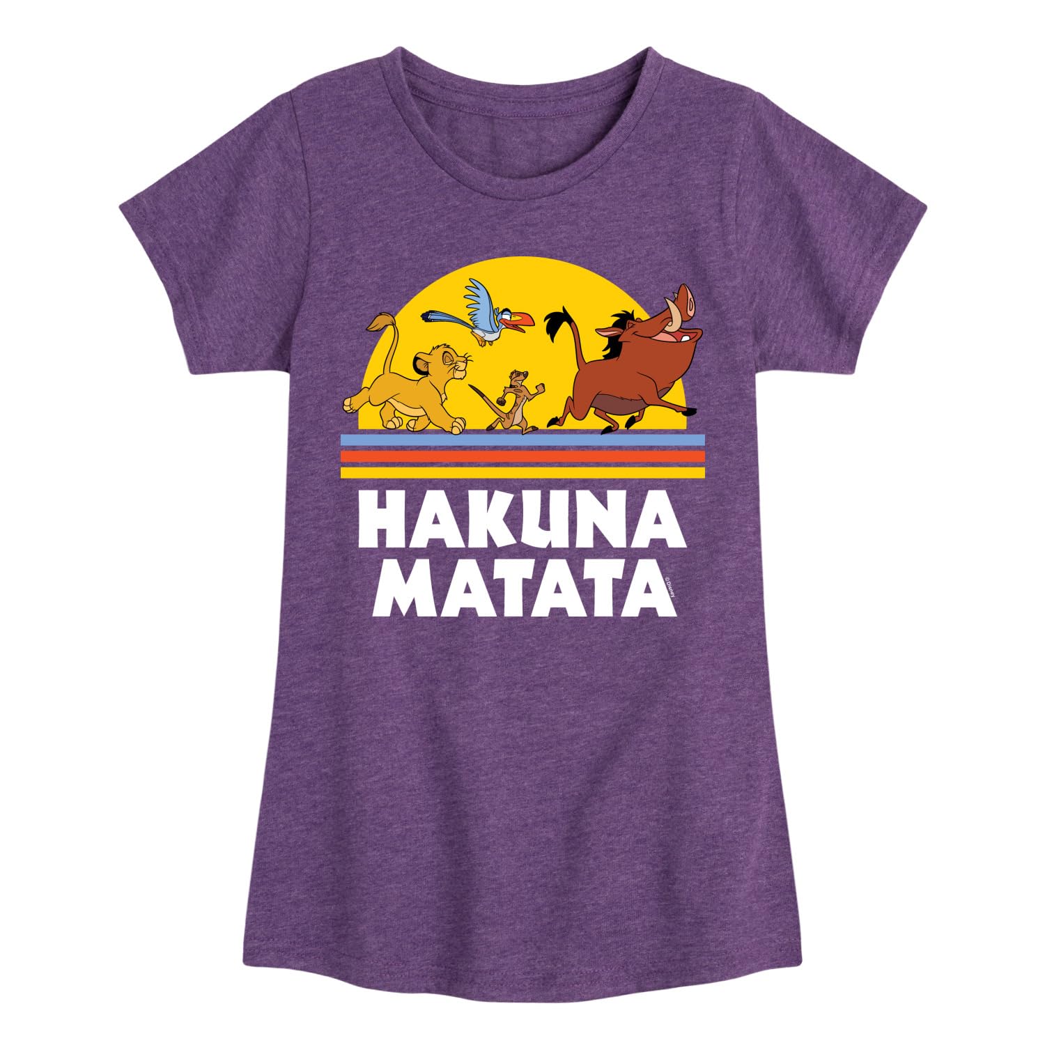 Disney The Lion King - Hakuna Matata - Sunshine - Toddler & Youth Girls Short Sleeve Graphic T-Shirt