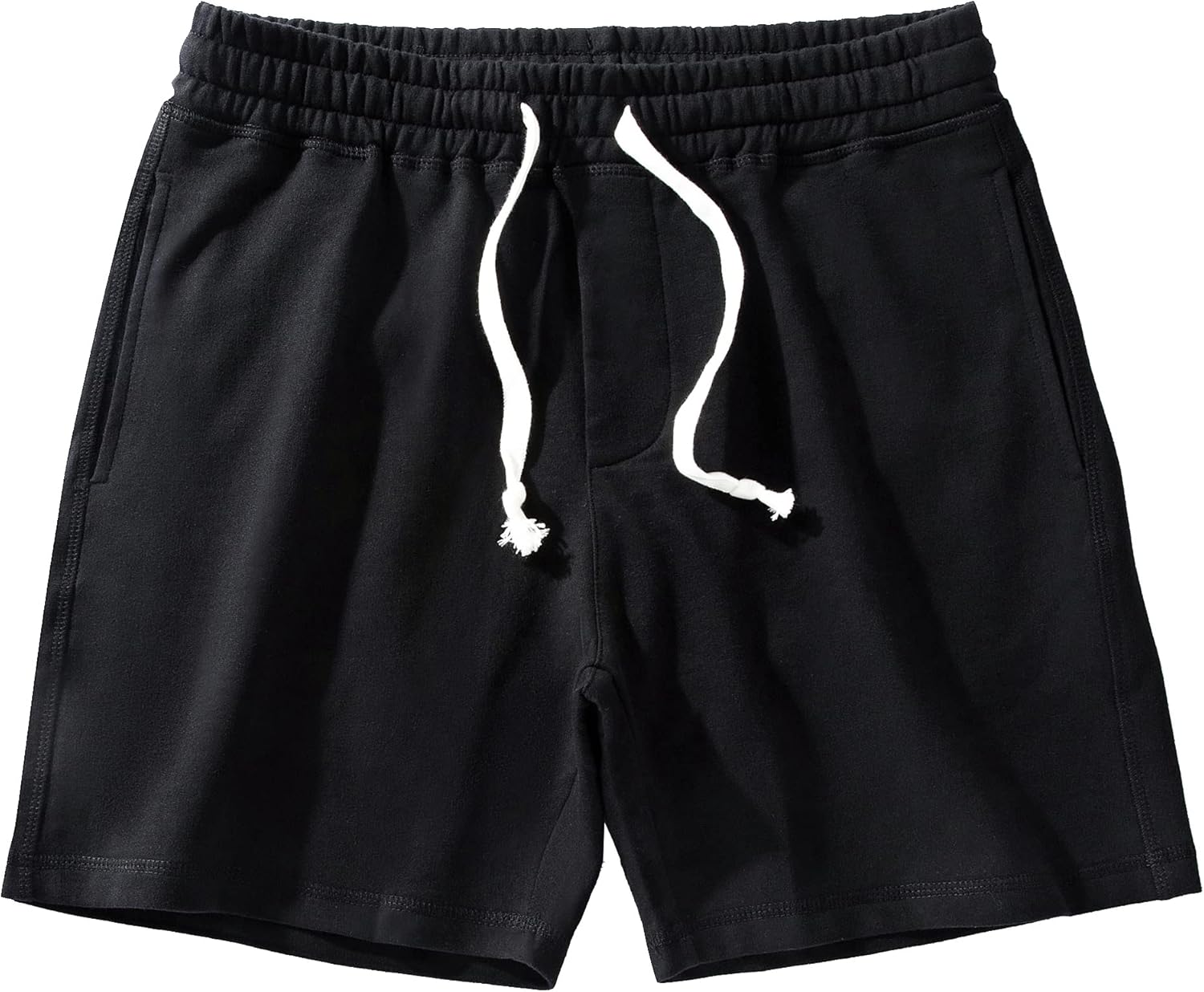 Arloesi Mens Athletic Workout 5.5" Cotton Sweat Shorts with Pockets