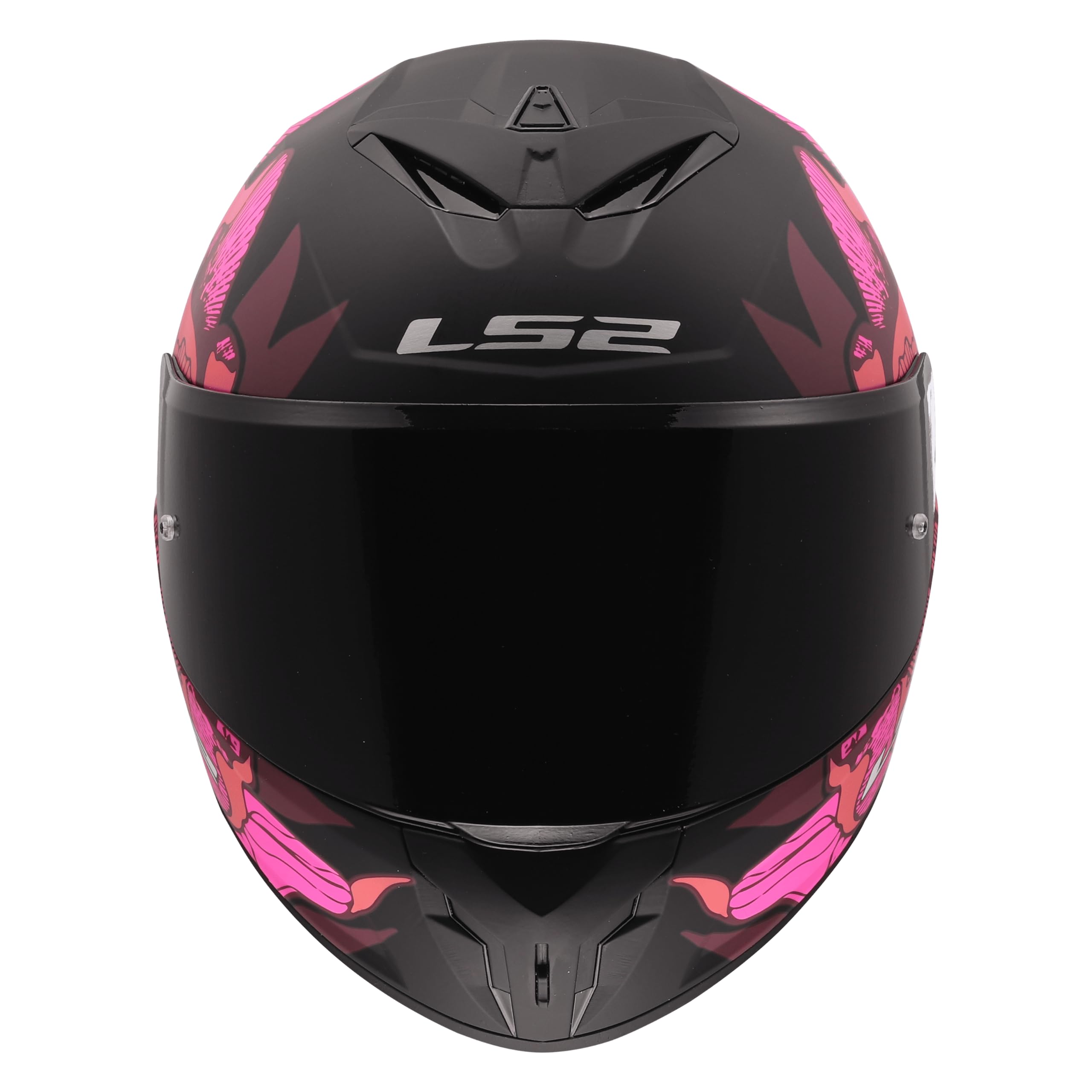 LS2, Casco Moto Integral RAPID III POPPIES II Black Pink, M