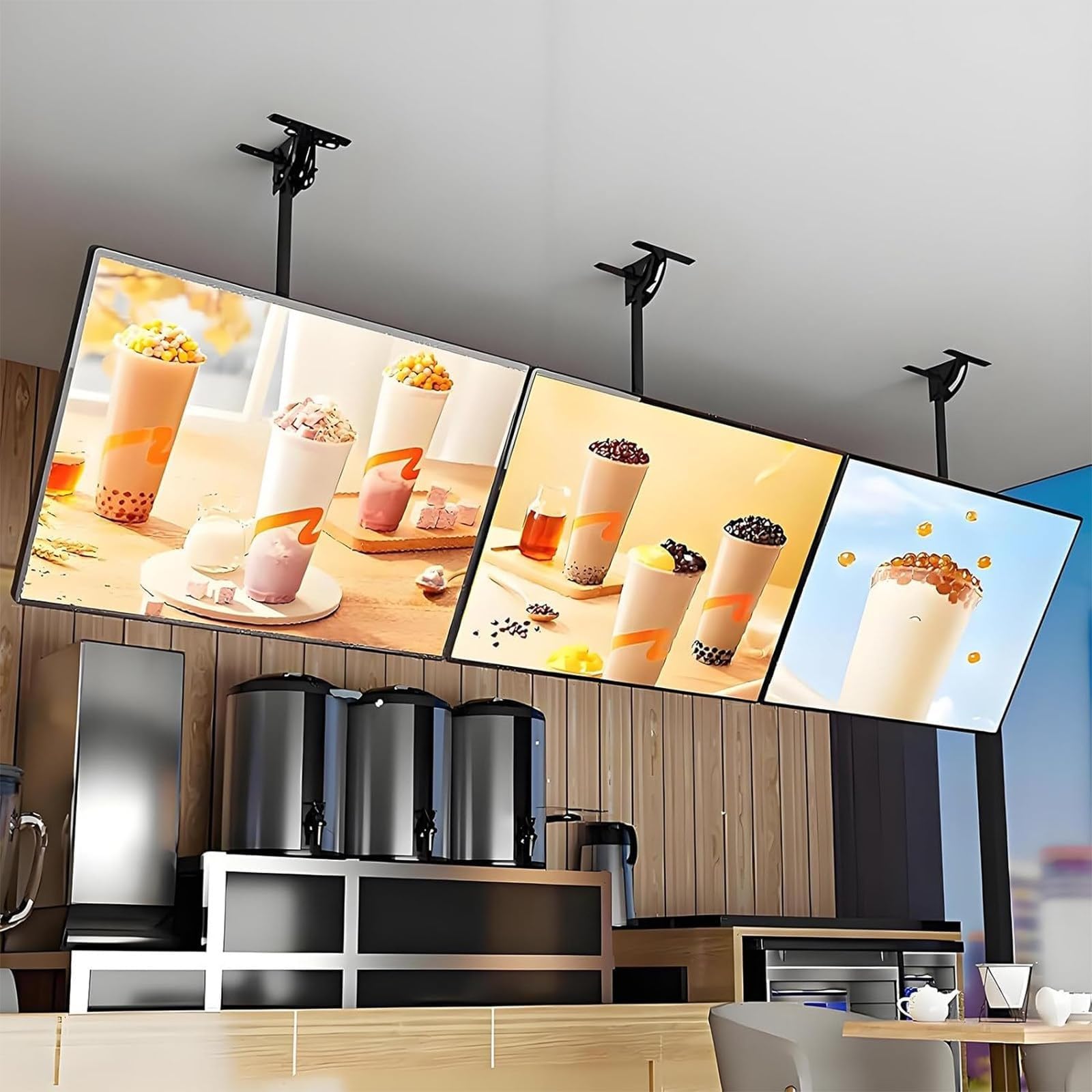 Oświetlenie LED – wysoka moc świetlna, energooszczędny, regulowany zestaw do zawieszenia, magnetyczna zmiana plakatu do restauracji, restauracji i teatrów