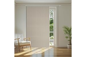 100% Blackout Curtains for Vinyl Accordion Doors
