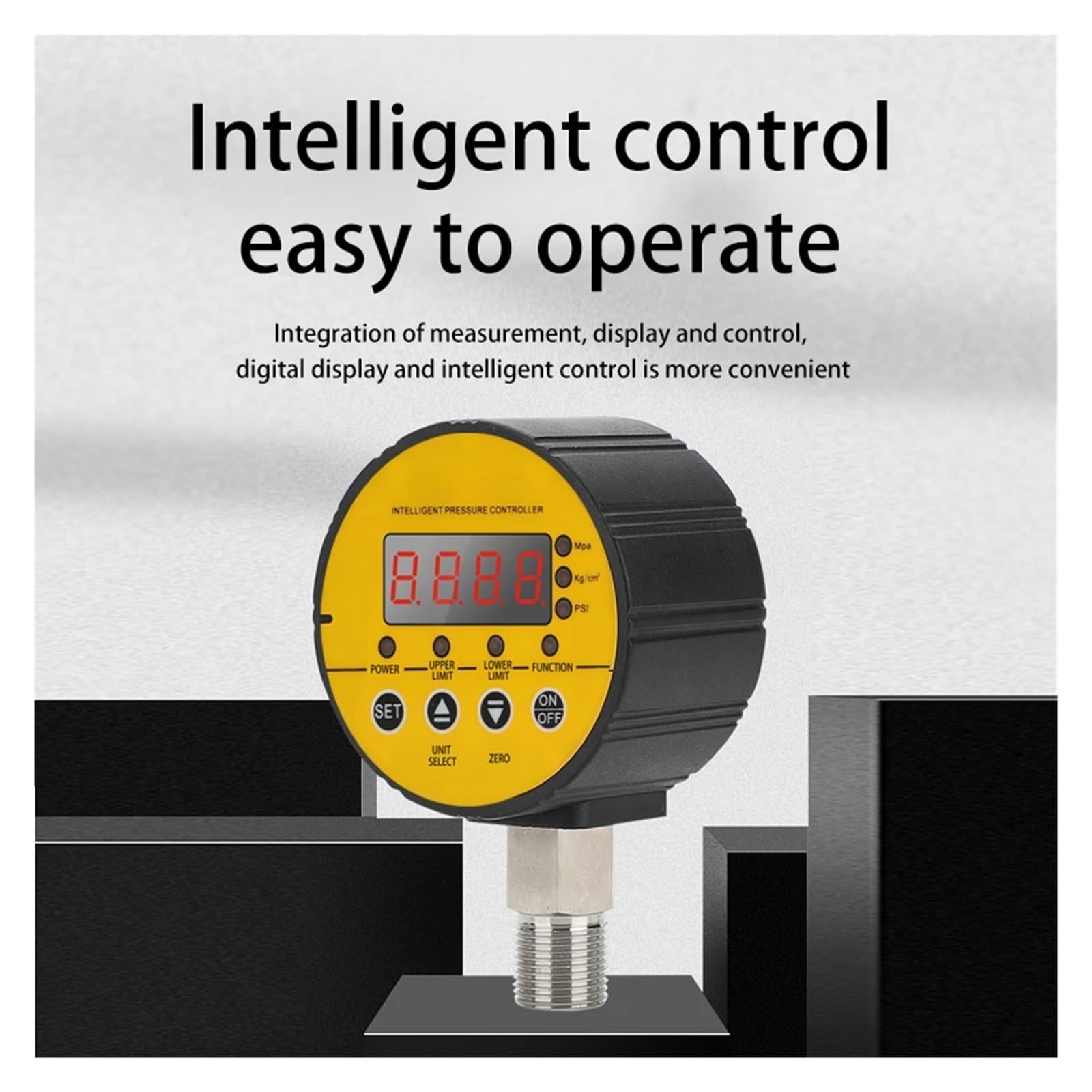 Manómetro, Manómetro digital G1/4, manómetro inteligente, controlador de interruptor presión agua negativa(0-1.6Mpa,380V)