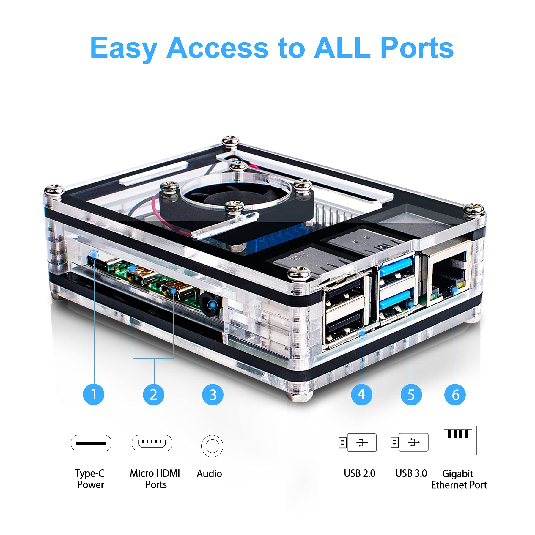 Amazon | Miuzei 最新Raspberry Pi 4 ケース ラスベリー パイ 4