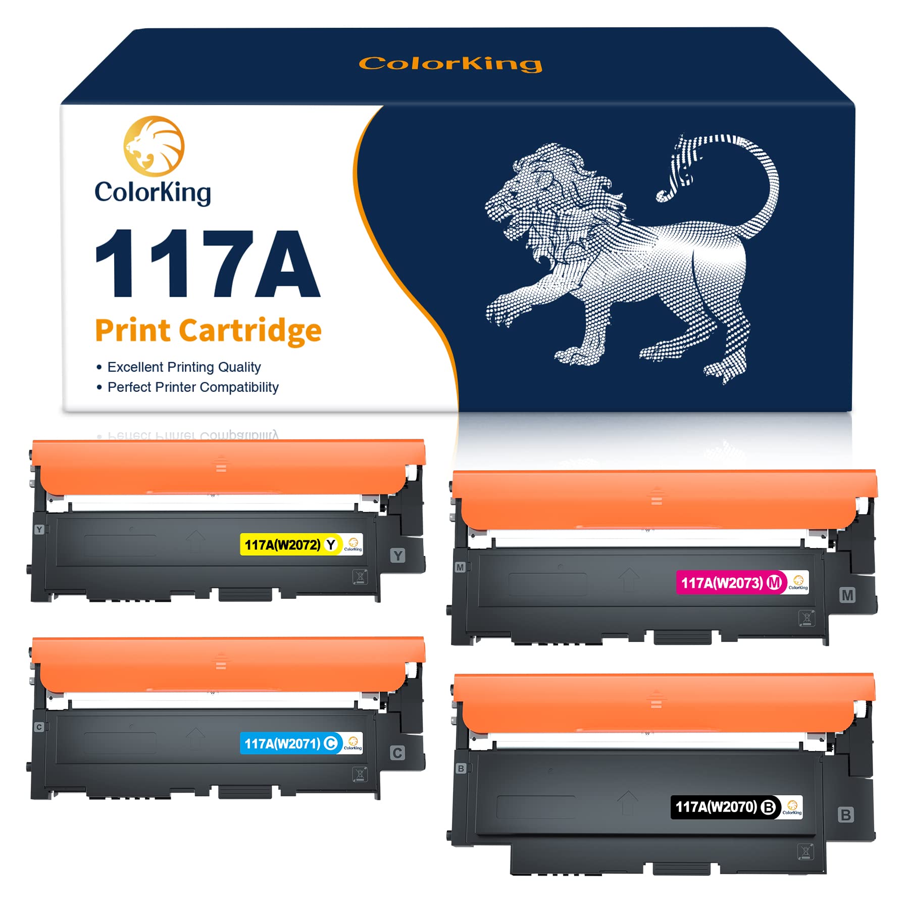 ColorKing 540XL 541XL Multipack Ersatz für Canon Druckerpatronen 540 541 XL für Canon Pixma MG3650s TS5150 TS5151 Patronen MG3500 MG3600 MG3650 MG4250 TS5100 MX475 MX515 PG 540 CL 541 Schwarz Farbe