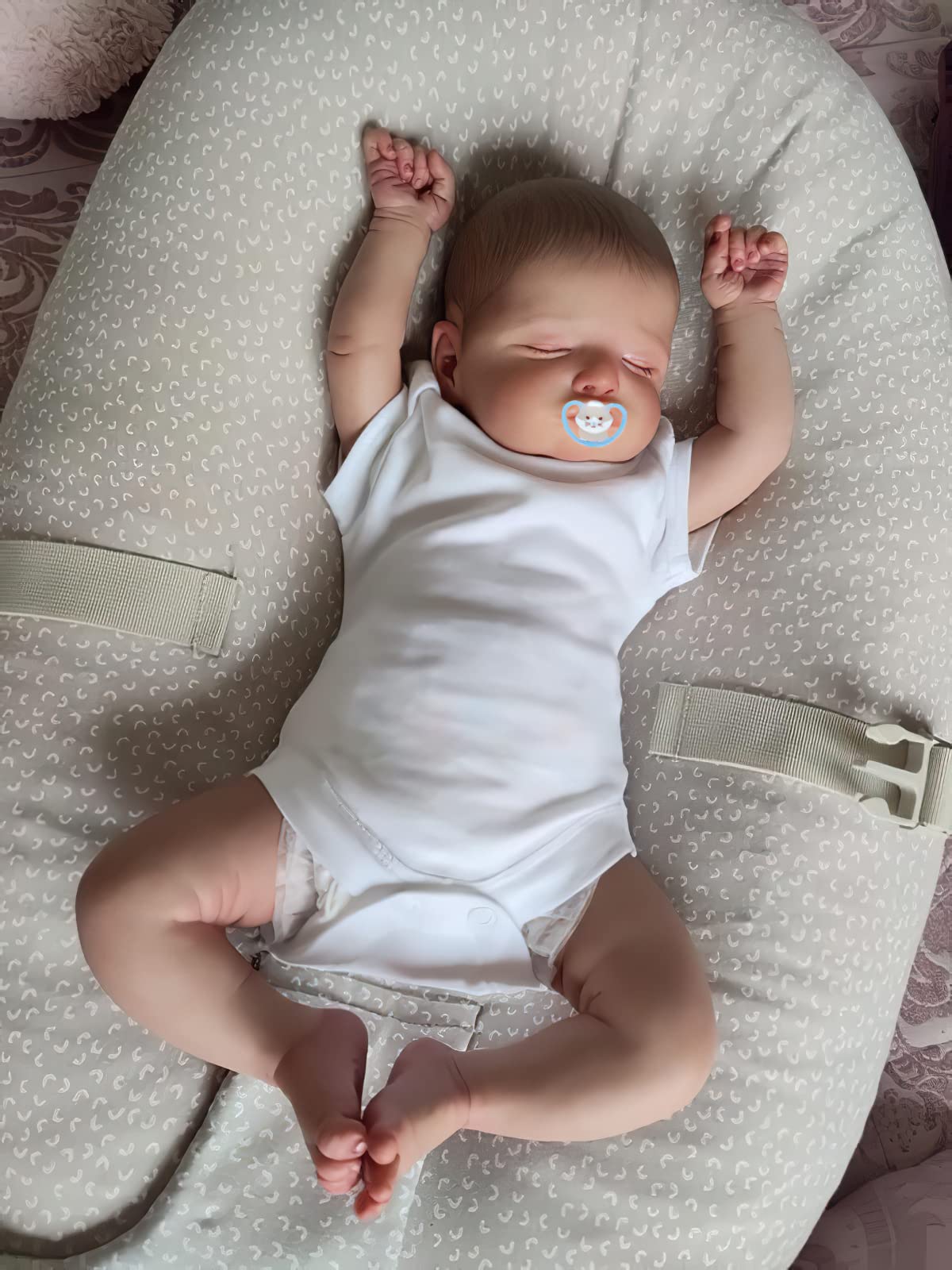 MineeQu 60CM Enorme Tamaño De Bebé Vinilo De Silicona Muñecas Bebé Reborn Set De Regalo Con Toque Suave Cuerpo Ponderado Recién Nacidos Niña Princesa Dolls Parece Real, Forever Yours Sweetheart