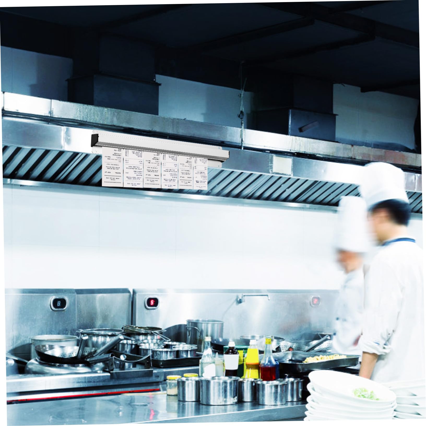 Selbstklebender Bestellhalter Metall Bonleiste Küchen Tickethalter für Restaurant Büro Vielseitig Einsetzbar Einfache Montage Kompakt Elegant