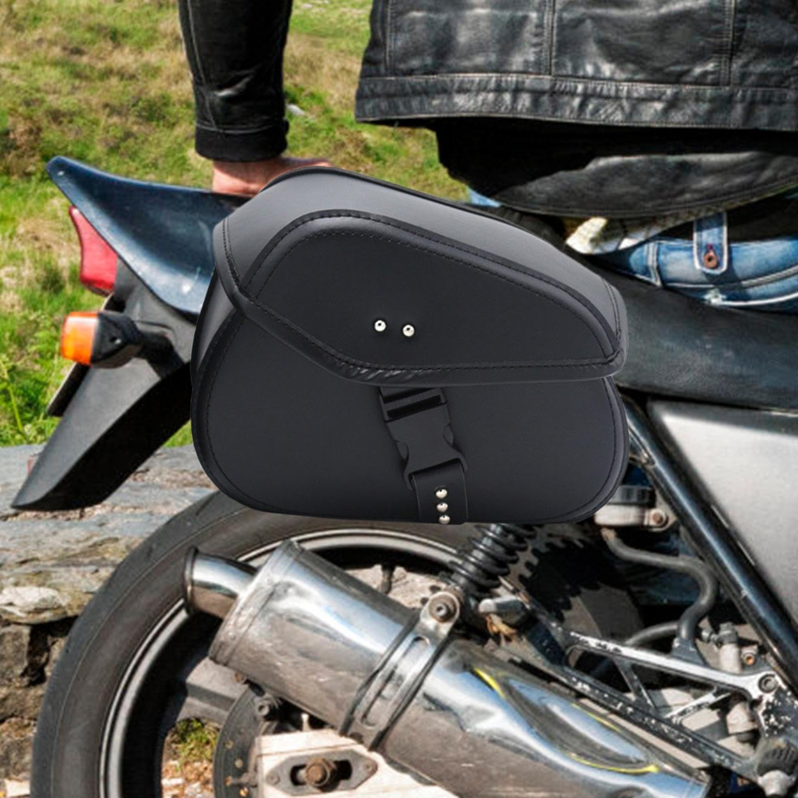 Sacs De Selle pour Motos Sac De Stockage pour Outils De Moto | Grande Capacité De Rangement De Bagages Sacoche Pour Véhicule Électrique, Poche Pour Siège Arrière De Moto