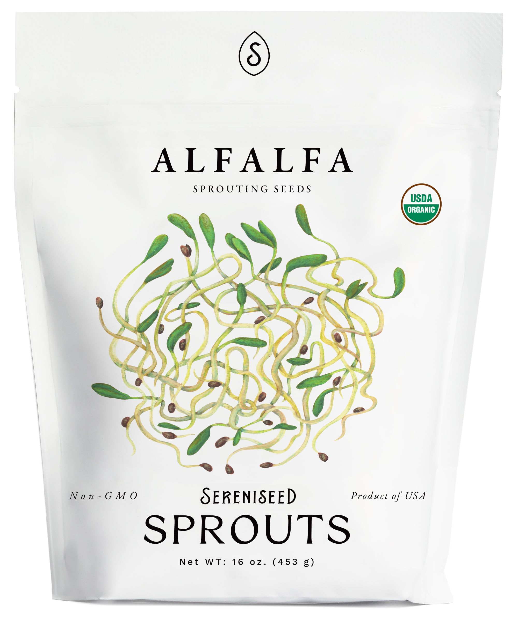 Sereniseed Organic Alfalfa Sprout Seeds