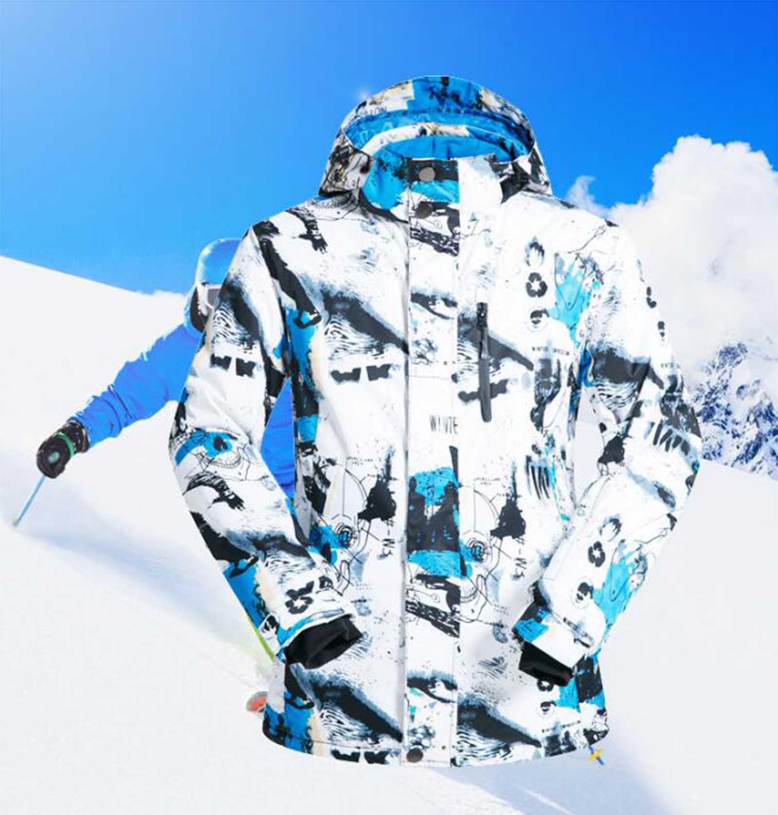 Generico Donna e Uomo Tuta da Sci da E Pantaloni Set Tuta da Neve Isolata Antivento Cappotto da Neve Invernale Caldo per Snowboard Tuta Neve Tuta da Neve Uomo Completa