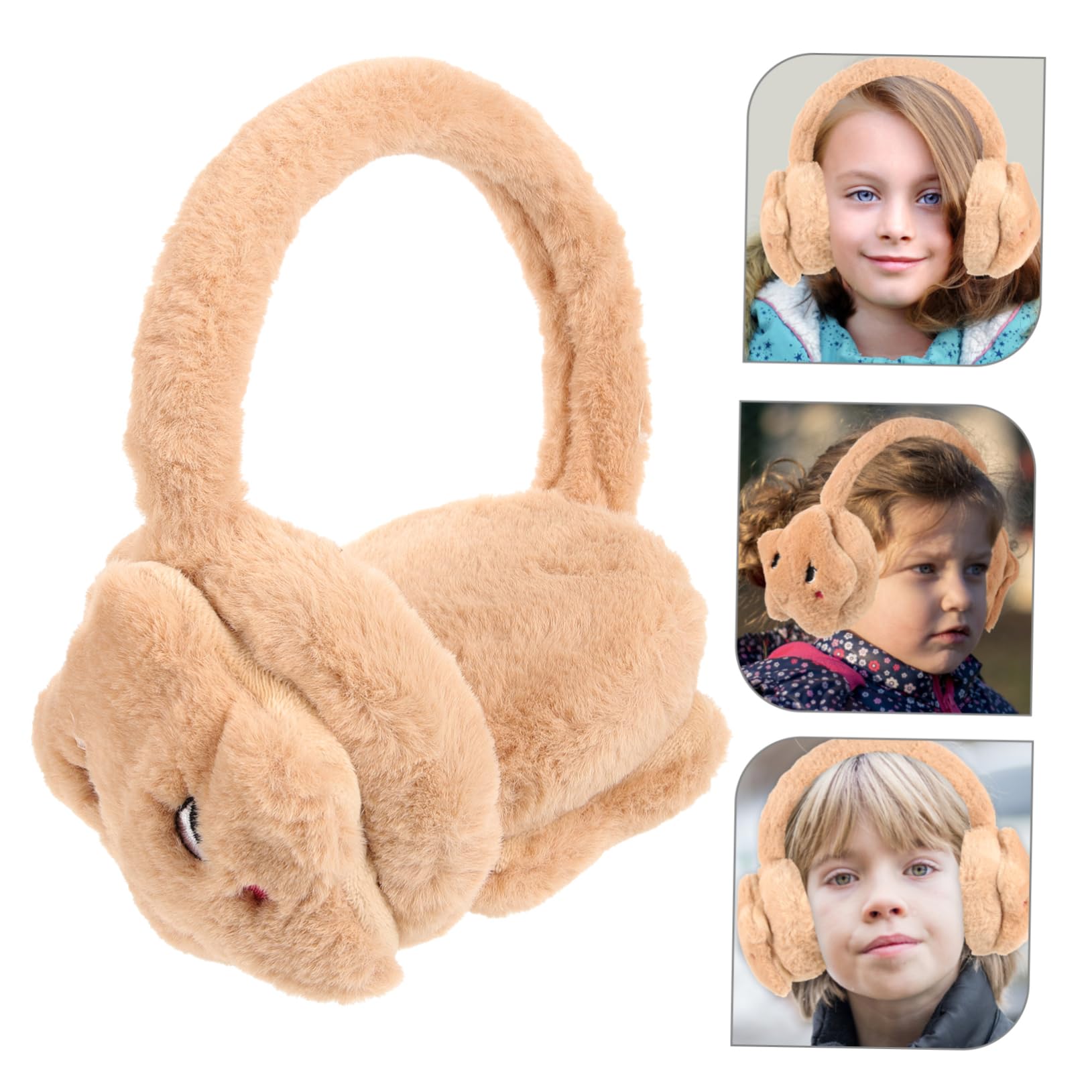 Beavorty Bear Earmuffs Ear Muffs for Winter High Toughness Elasticity Ideal Christmas