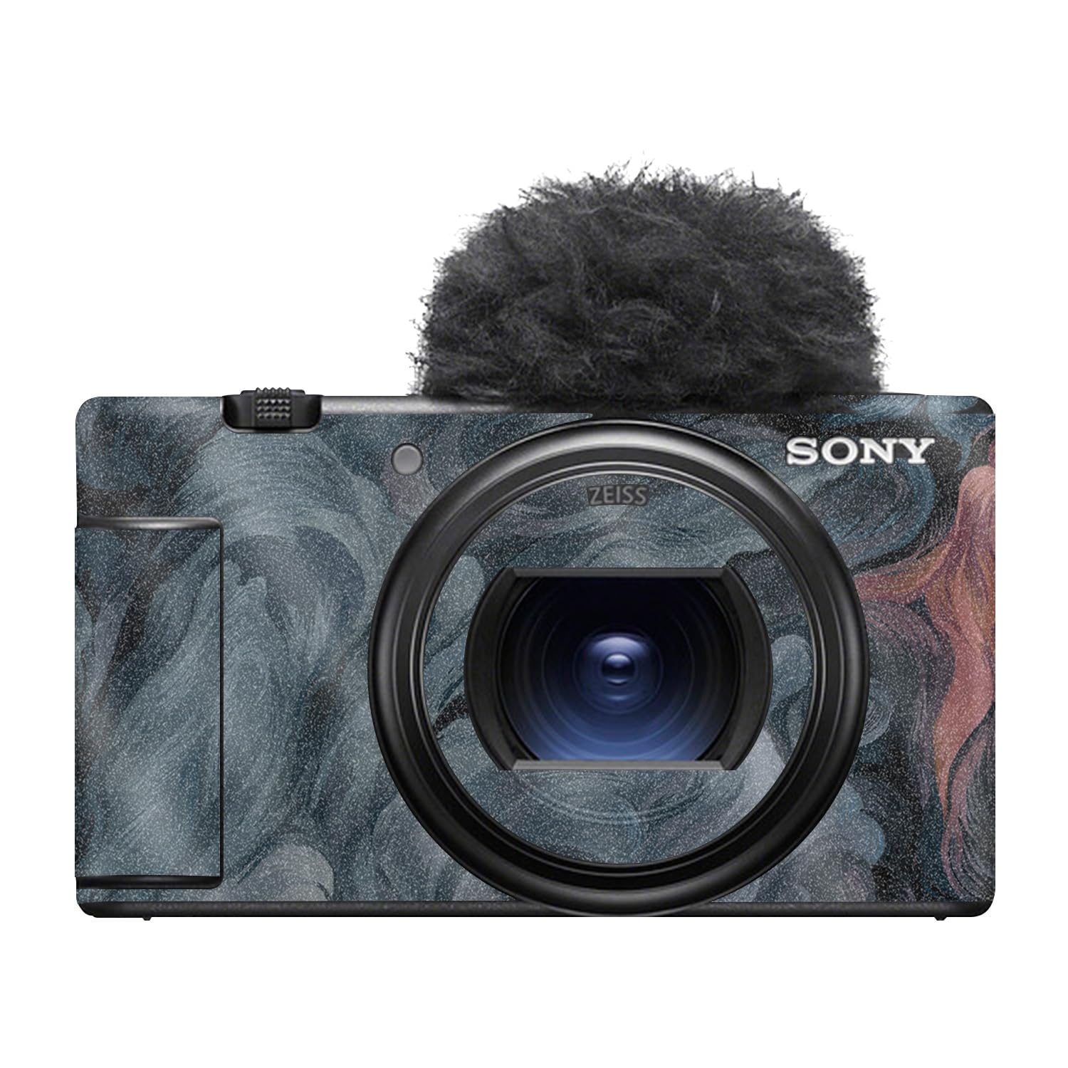 Glossy Glitter Camera Skin Compatible with Sony ZV-1 Mark II (2023) - Storm Cloud - Premium 3M Vinyl Protective Wrap Decal Cover - Easy to Apply | Crafted in the USA by MightySkins