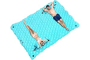 Inflatable Floating Mat for Limitless Lake Fun: 102" X 72" X-Large Lake...