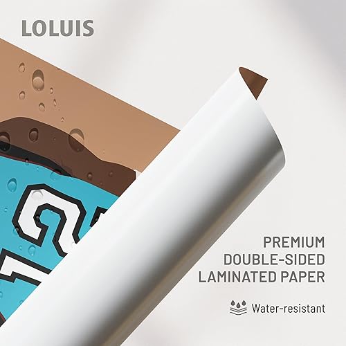 Miniatura 4 de LOLUIS Arte de pared motivacional, arte de baloncesto superestrella dibujado a mano, decoración temática deportiva para dormitorio, oficina, hogar,