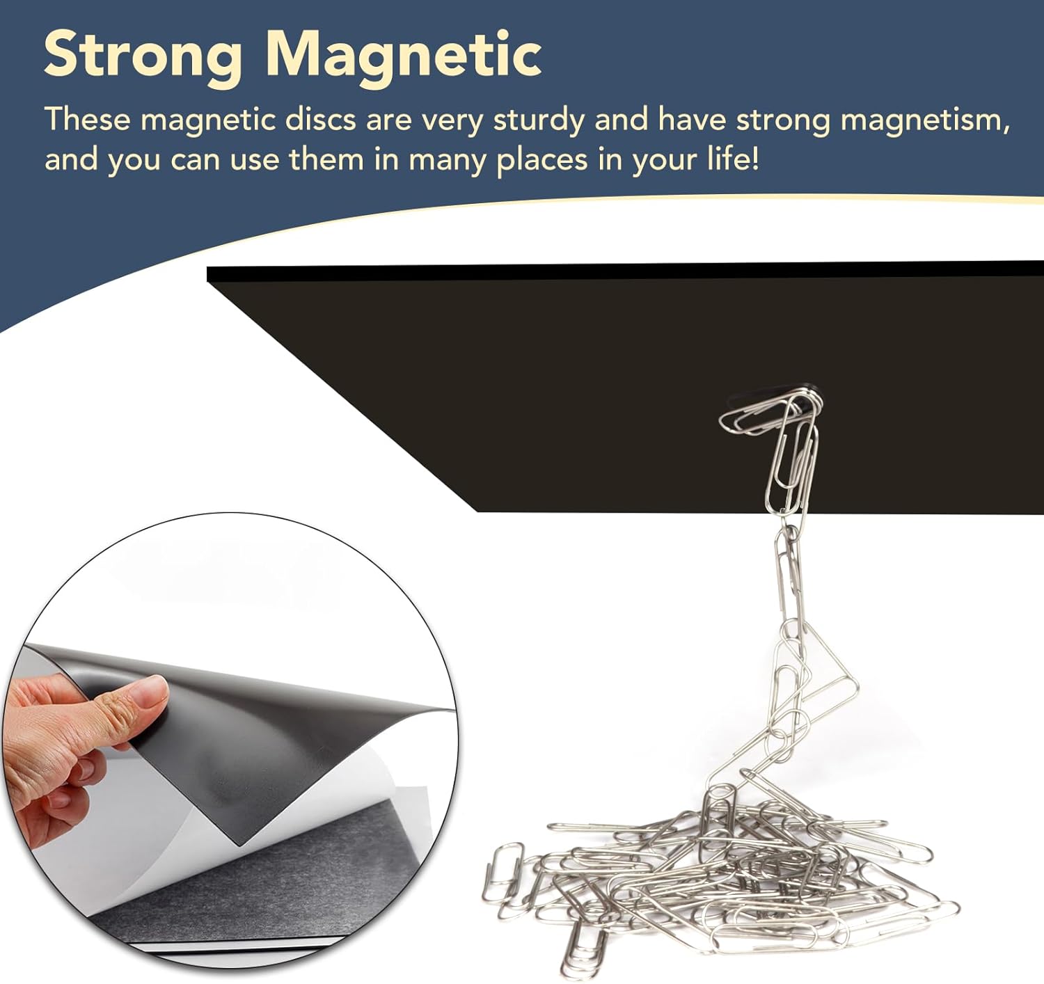 DIYMAG 60Pack Magnetic Adhesive Sheets, Magnetics Sheet with Adhesives Backing, 8x10 Inch Flexible Magnet for Crafts Photos and Die Storage Easy to Cut