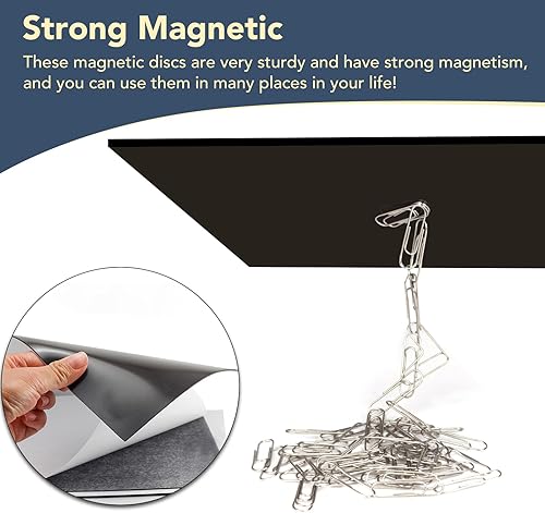 Miniatura 4 de DIYMAG - Paquete de 8 hojas magnéticas y flexibles con reverso adhesivo, 8 x 10 pulgadas para manualidades, fotos y almacenamiento de troqueles,