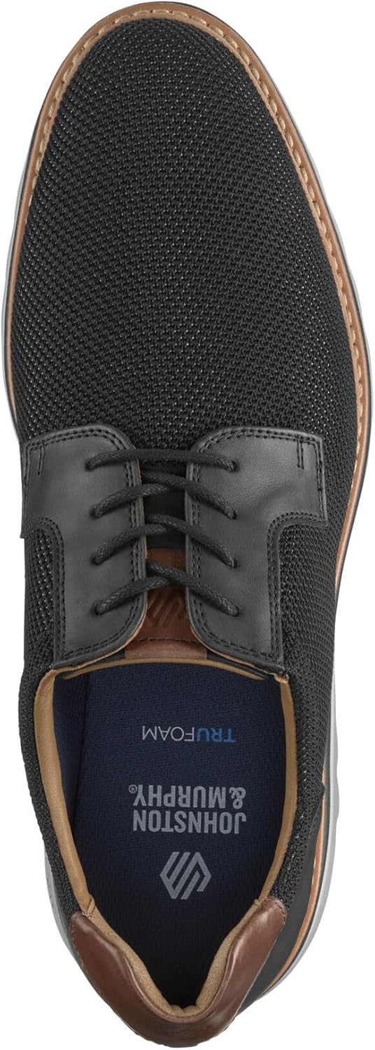 Johnston & Murphy Men's Ralston Plain Toe Knit Lace-Up Oxford - Image 2