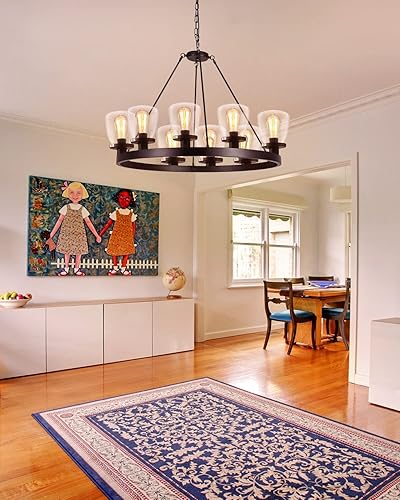 Miniatura 6 de Paquete de 4 repuestos de pantalla de vidrio transparente, cubiertas de pantalla de vidrio con forma de campana para lámpara de ventilador de techo,