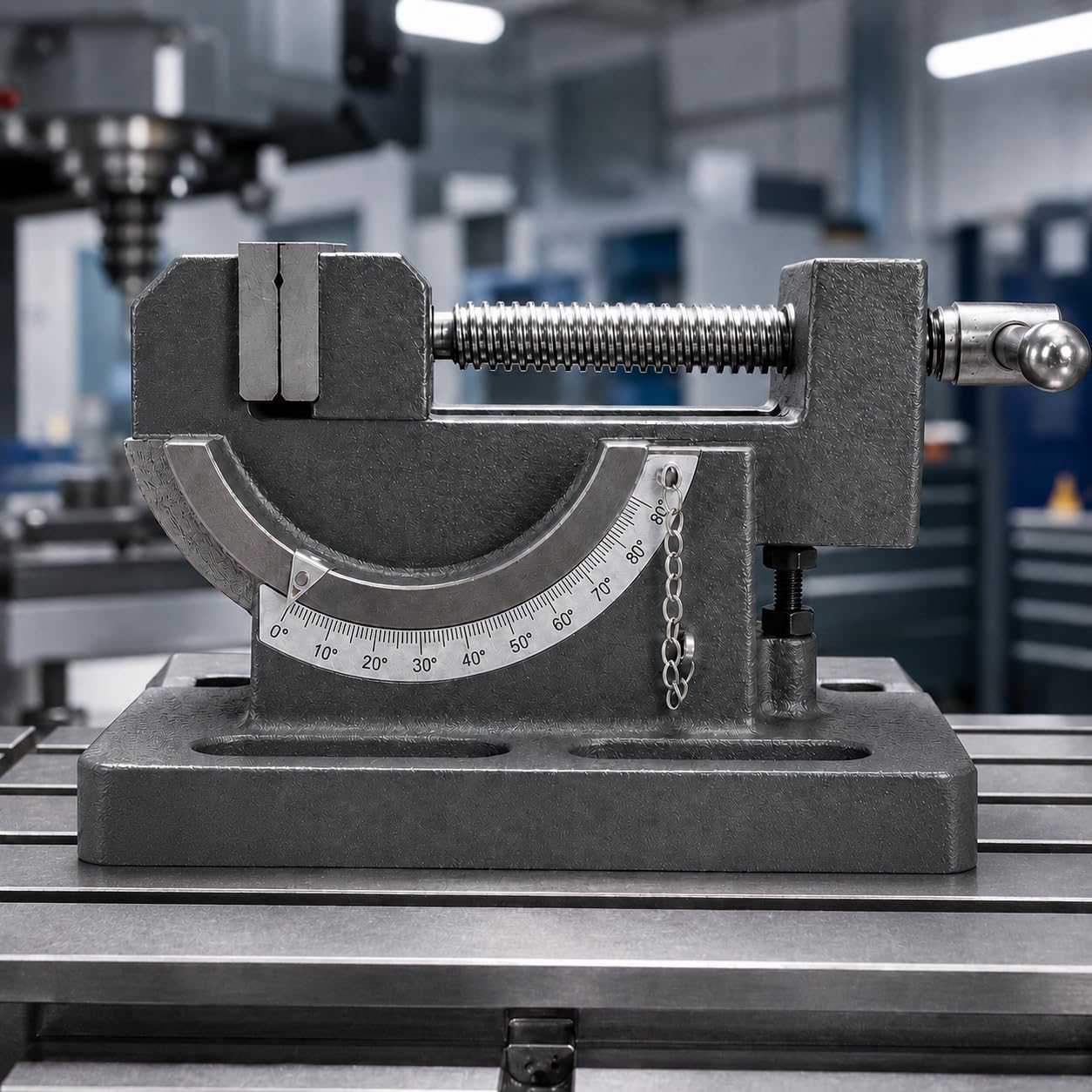 KATSU Morsa Inclinabile 3" 75mm, Morsa per Trapano a Colonna Professionale Fresatrice Angolo di Inclinabile Morsa per Banco da Lavoro in Acciaio