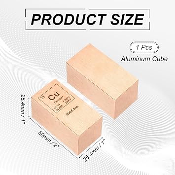 PATIKIL Copper Cube, 1x1x2