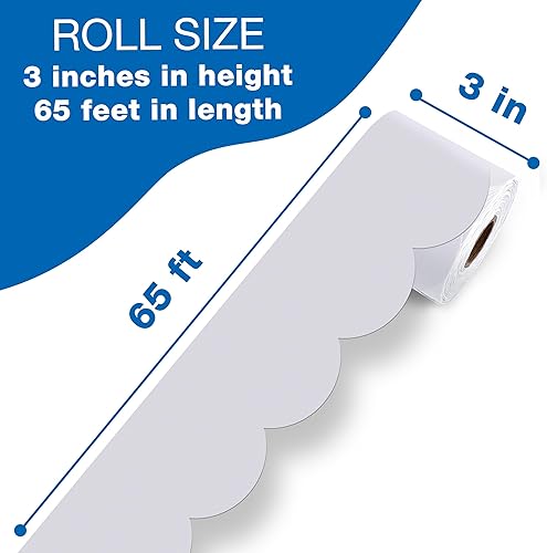 Vista 92 de Carson Dellosa Grow Together - Bordes de madera clara para tablón de anuncios de 65 pies, 1 rollo de ribete natural para pizarra blanca, corcho