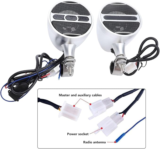 Parlante para Moto y ATV SPYMINNPOO 40W DC12V miniatura 3