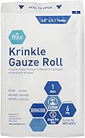Vista 5 de MED PRIDE - Gasas estériles onduladas [6 rollos] - 11,4 cm x 3,7 m por rollo - Vendaje de heridas de algodón estéril envuelto individualmente