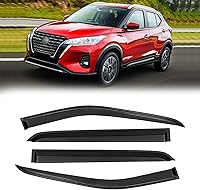 Vista 101 de Visor protector deflector de lluvia para ventanas, para Honda Civic 2001-2005 4 puertas sedán, montaje exterior, protectores de ventilación, tono