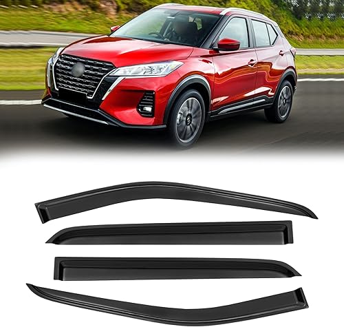 Miniatura 260 de Visera de ventana para Toyota 4Runner 2010-2024, protectores de lluvia de canal exterior, deflector de ventilación, sombra de viento, humo oscuro