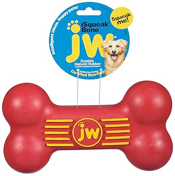 JW - DOG/CAT/AQUATIC 43037 ISQUEAK BONE LARGE