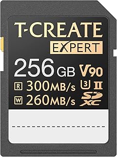 TEAMGROUP T-Create Expert 256GB SD Card UHS-II SDXC U3 V90 Read Speed up to 300MB/s, Supports 8K and 4K Videography Compatible with Canon Sony Nikon Panasonic Olympus Digital Camera TTCSDX256GIIV9001