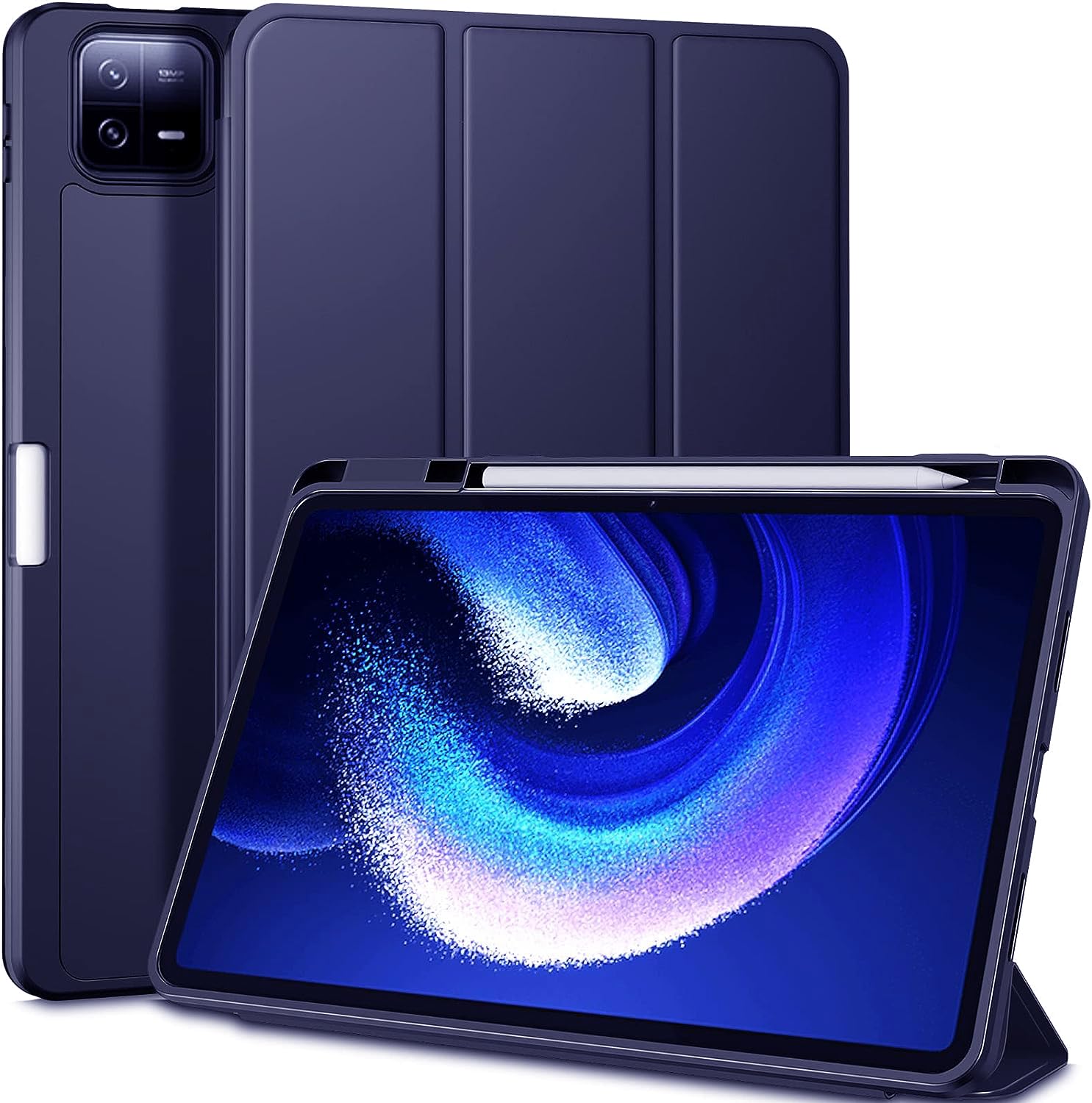 MOCA Compatible Xiaomi Pad 6/6 Pro 11 inch Case,Tablet Cover Shockproof TPU Full Protective Xiaomi Pad 6 Case & Mi Pad 6 Pro Cover Pen Slot (Navy) (B0CJ5MCV1S) Amazon Price History, Amazon Price Tracker