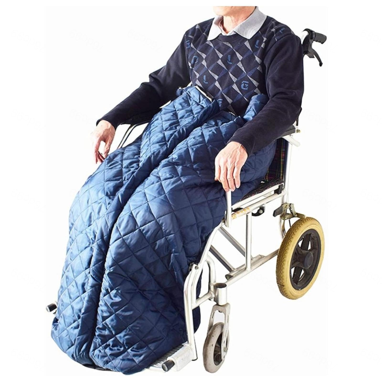 Manta para silla de ruedas para adultos, resistente al viento y al agua, lavable a máquina, funda para silla de ruedas eléctrica, manta para personas mayores, funda impermeable para silla de ruedas