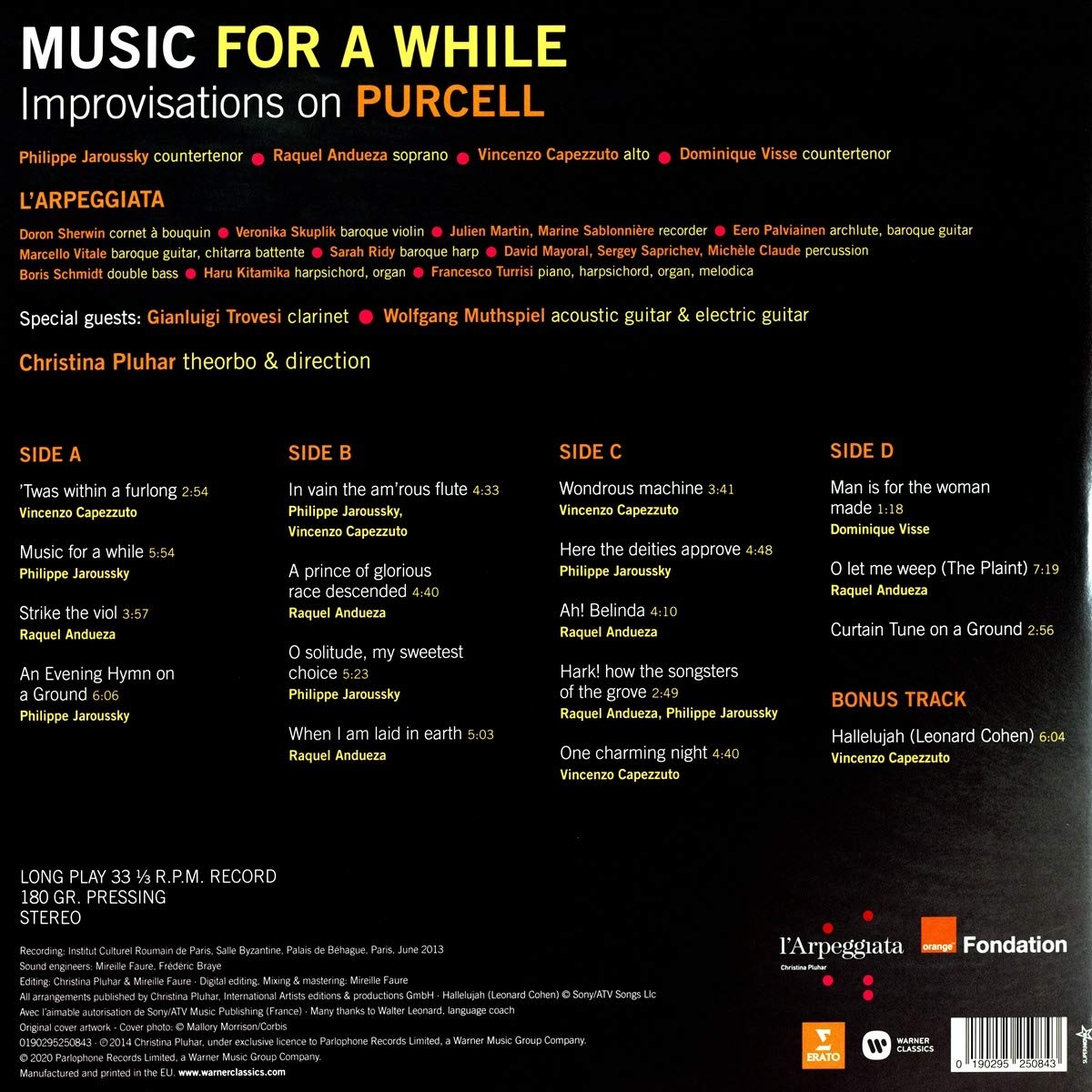 Music for a While-Improvisations on Purcell