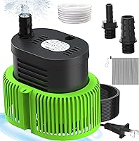 AgiiMan Pool Cover Pump Submersible Sump Pump 850 GPH with 25ft Cord, 16ft Hose & 3 Adapters for Above Ground Pools