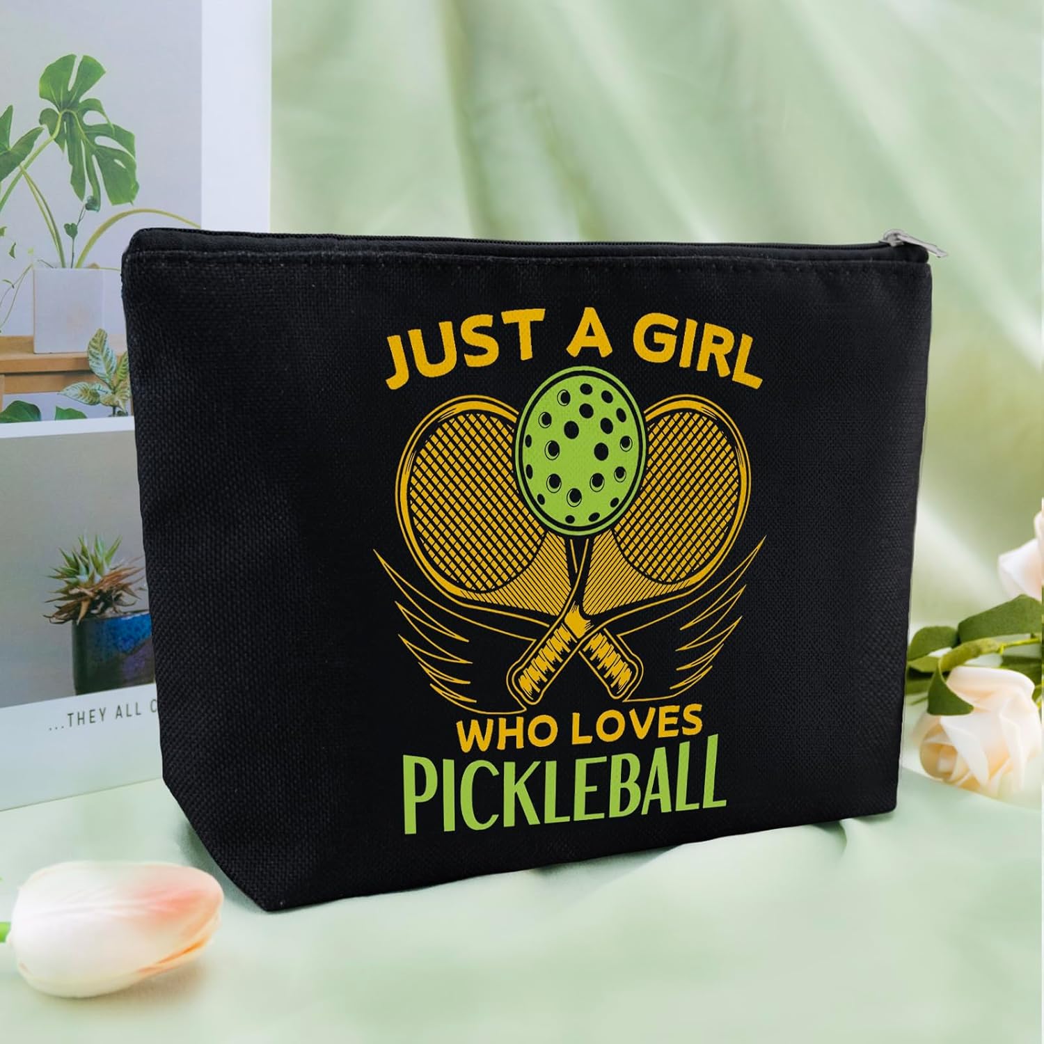 Pickleball Bags for Women Teen Girls Pickle ball Gift Makeup Bag Accessories for Pickleball Lovers Friends Sisters Coach Birthday Christmas - Image 4