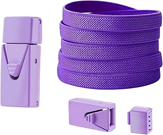 [Malieasy] 弾性ポリエステル靴ひも ファスナークラスプ付き 幅8mm 幅100cm 長さ100cm 靴ひも スニーカーレース メンズ レディース ティーン 子供用 クイックインストール弾性ひも