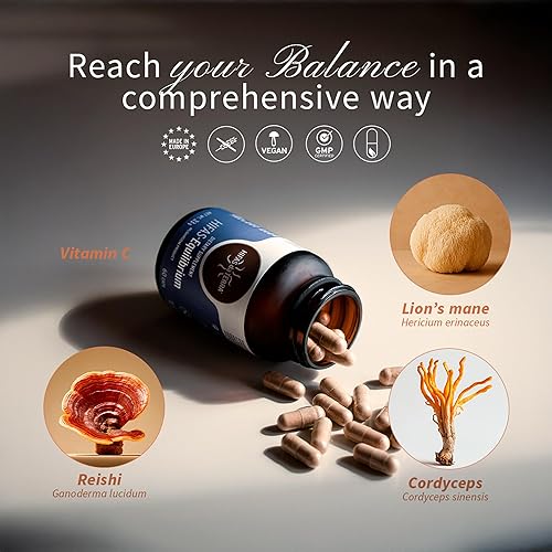 Miniatura 7 de HIFAS DA TERRA HIFAS-Equilibrium - Suplemento de hongos, complejo de hongos melena de león con cordyceps, nootrópico adaptogénico para adultos para