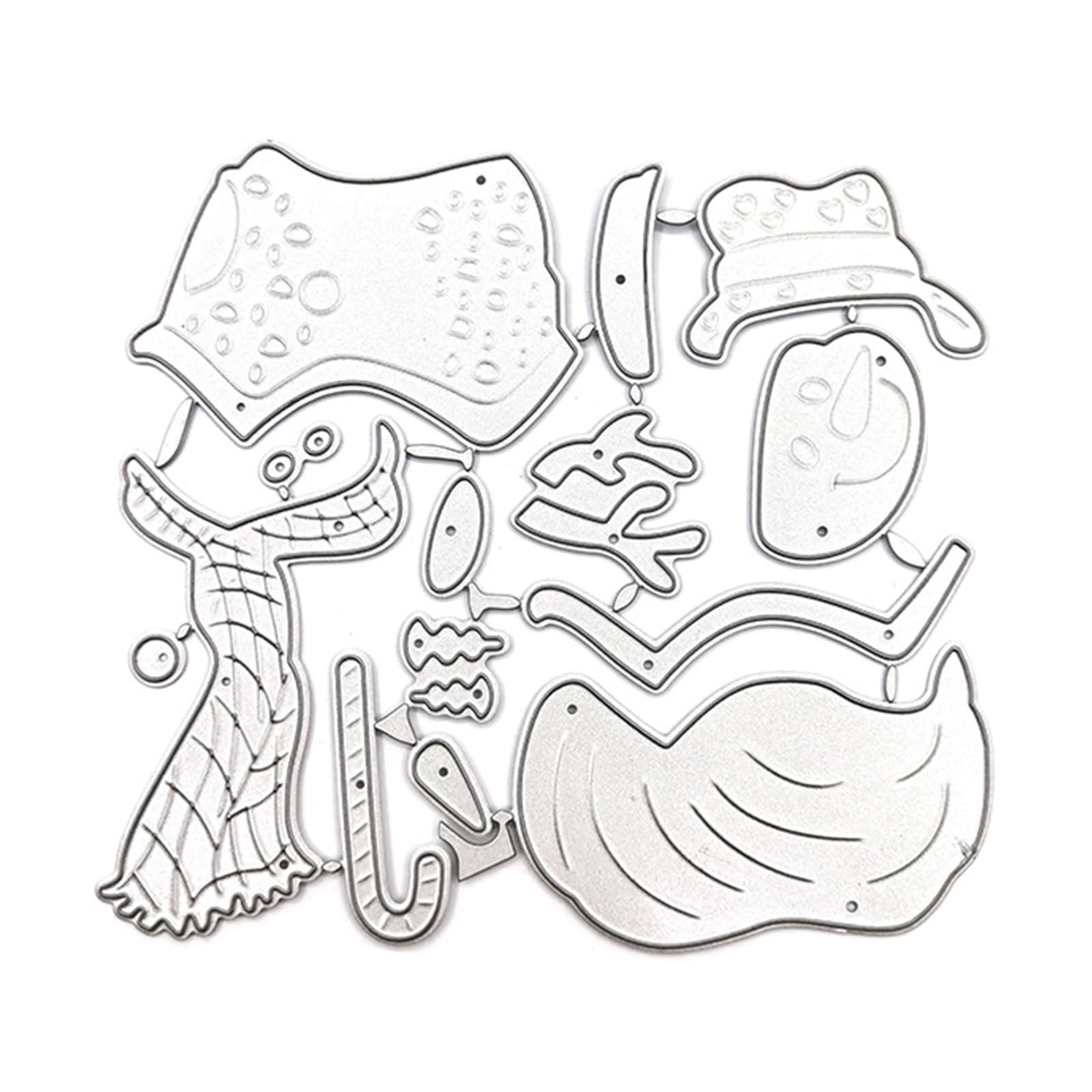Tsophreniq Christmas Series Die Cut Stencils Template Molds Christmas Sleigh Metal Cutting Dies for Album Scrapbooking Decorations Series Metal Cutting Dies Sleigh Die Cut