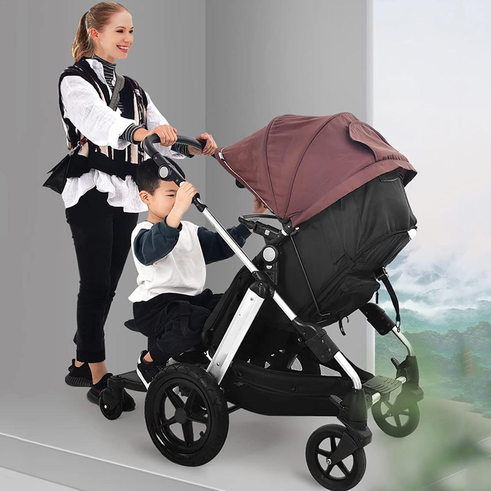 Carrito multifuncional con asiento desmontable, 2 en 1 para la mayoría de cochecitos, accesorios para cochecito de bebé