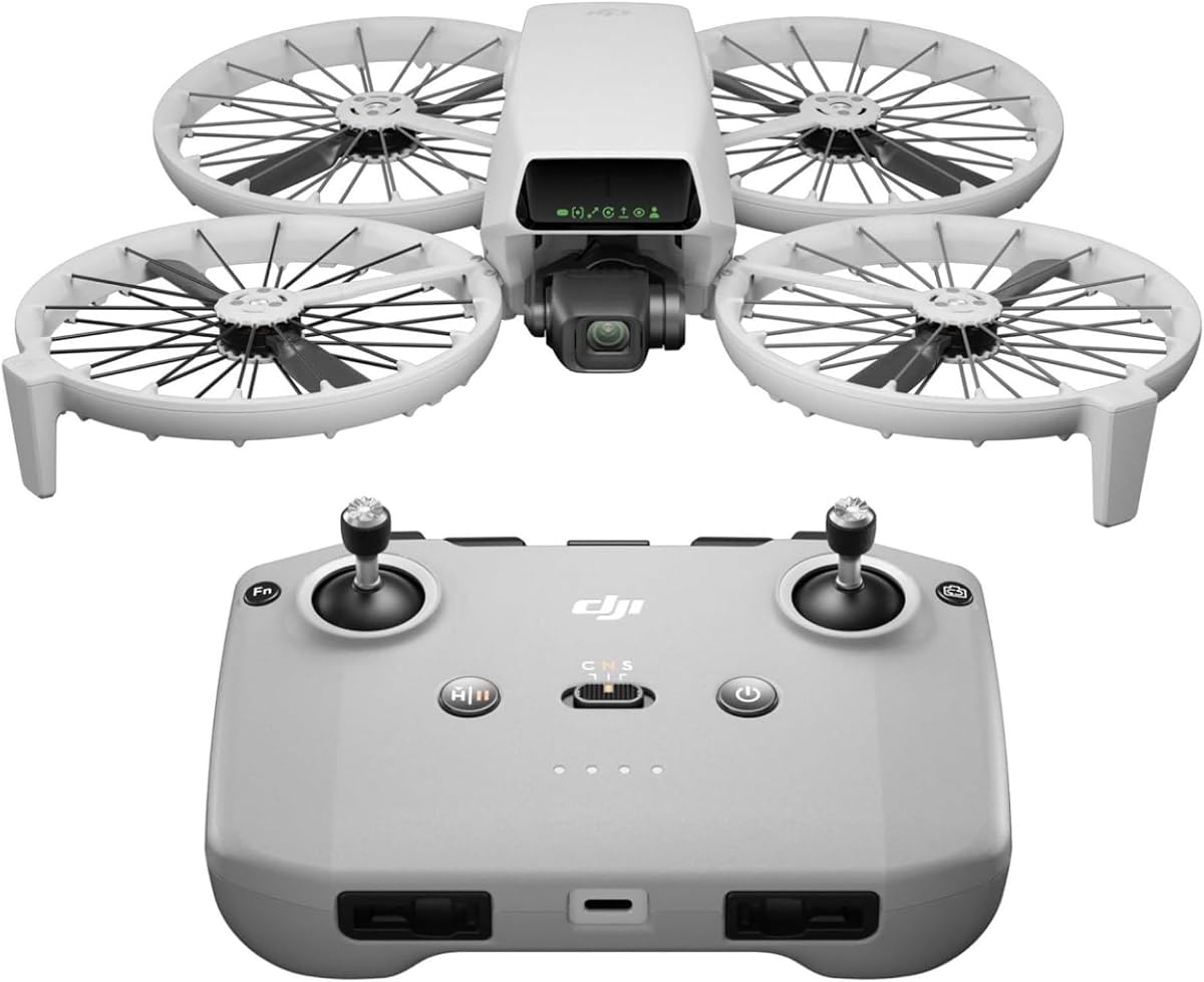 DJI Flip (RC-N3), Dron con cámara 4K UHD para adultos, menos de 249 g, estabilización de cardán de 3 ejes, transmisión de vídeo de 44000 pies/13 km, despegue de palma, retorno automático, inteligente, tiempo de vuelo de 31 minutos | cardán de 3 ejes, transmisión de vídeo de 13 km, despegue de palma, retorno automático, 1 batería, tiempo de vuelo de 31 minutos, vuelo inteligente