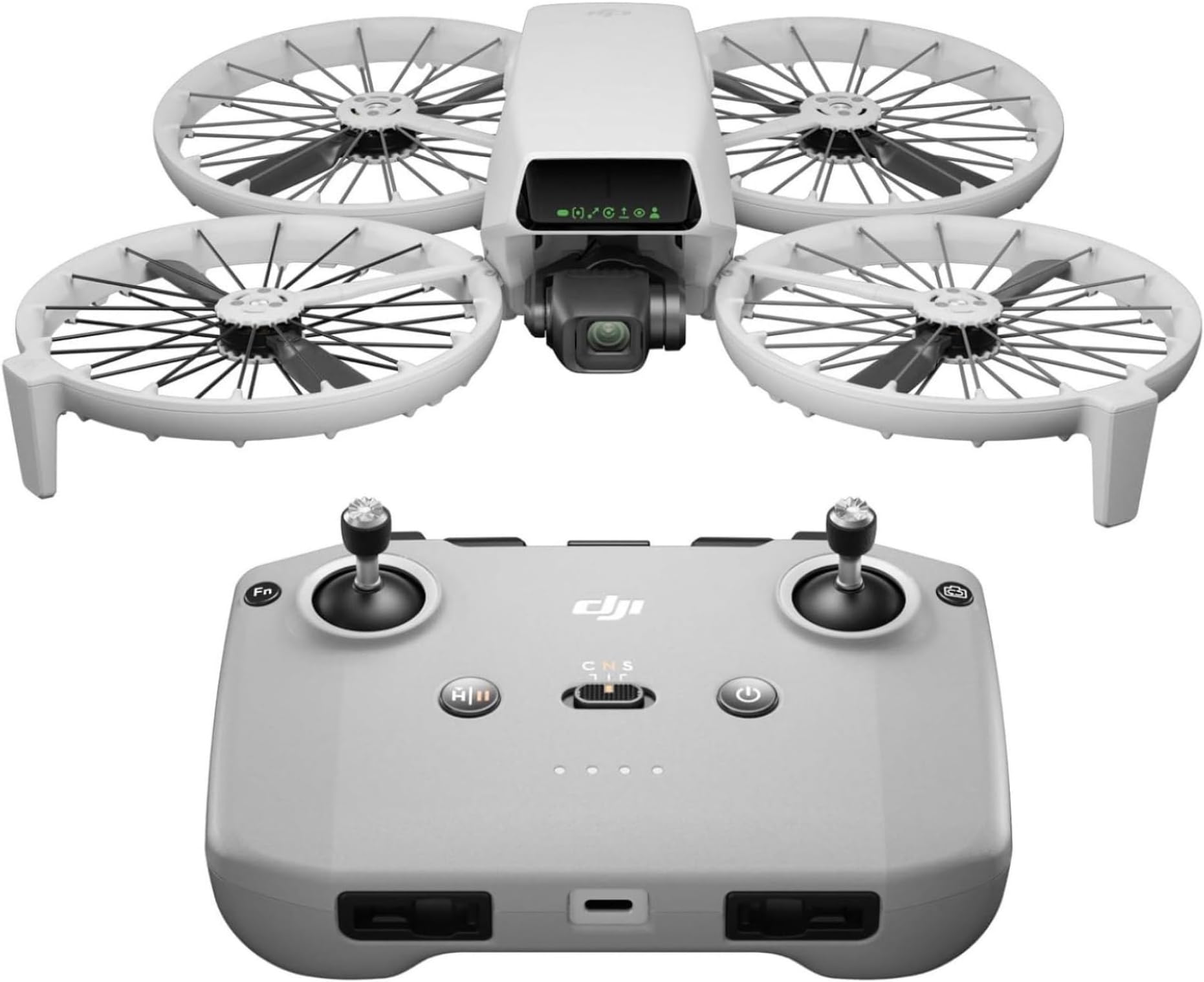 DJIFlip Drone 4K UHD Camera for Adults 3-Axis Gimbal Stabilization, 13km Video Transmission, Palm Takeoff, Auto Return, 31-Min Flight Time MOIAT Certified-UAE Version with Official Warranty Support