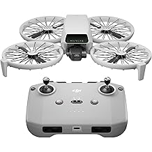 DJI Flip (RC-N3)، طائرة بدون طيار مع كاميرا 4 K UHD للبالغين، أقل من 249 g، 3-Axis Gimbal Stabilization، 44000 ft/13 km نقل الفيديو، إقلاع النخيل، عودة السيارات، 31-Min وقت الرحلة، رحلة ذكية